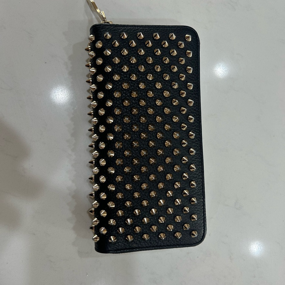 Louboutin Wallet - gold studded